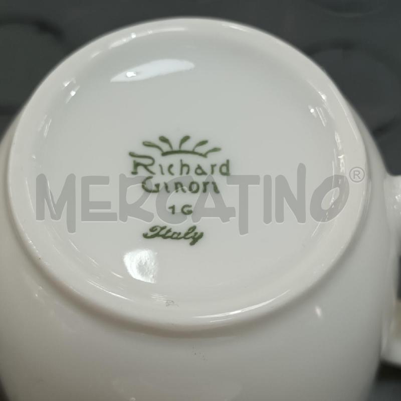 SERVIZIO CAFFE X 12 GINORI BIANCO FASCIA DORATA | Mercatino dell'Usato Napoli 5