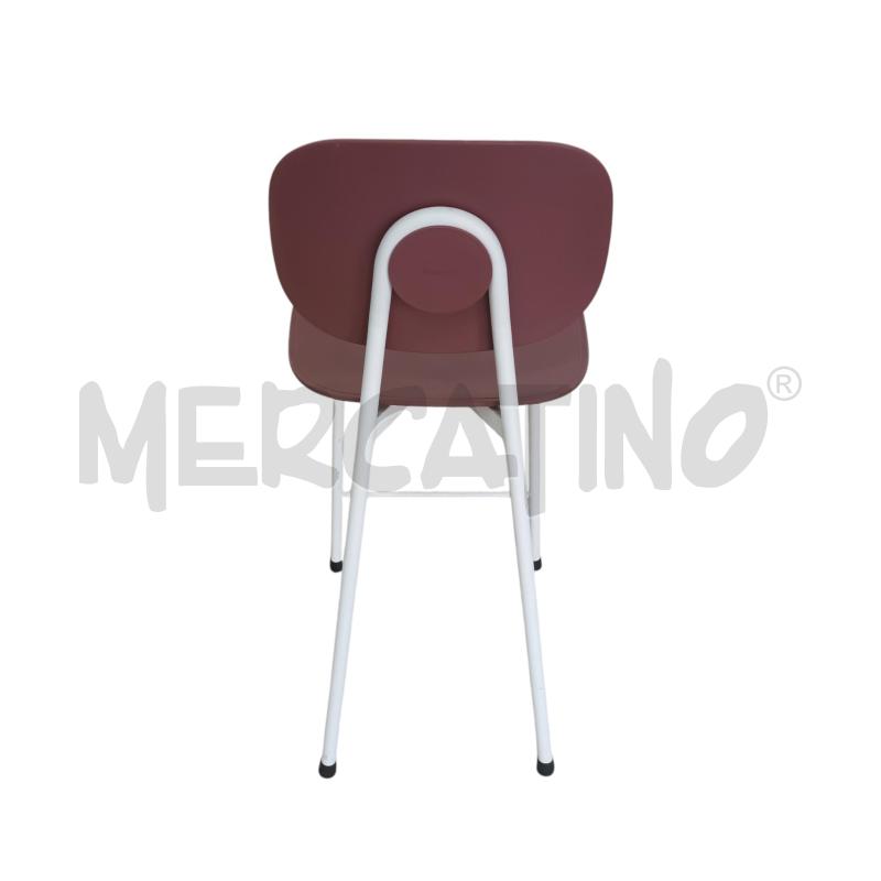 SGABELLO METALLO BIANCO SEDUTA GLICINE | Mercatino dell'Usato Napoli 3
