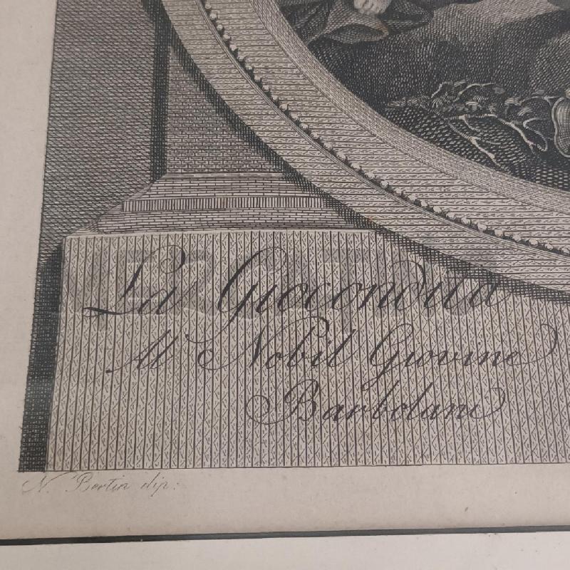 STAMPA LA GIOCONDITA DI SILENO CORNICE MARRONE | Mercatino dell'Usato Napoli 5