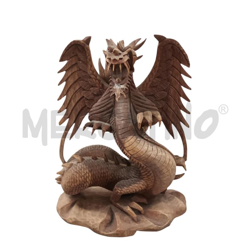 STATUA LEGNO DRAGO ALI | Mercatino dell'Usato Napoli 1