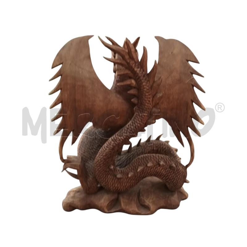 STATUA LEGNO DRAGO ALI | Mercatino dell'Usato Napoli 2