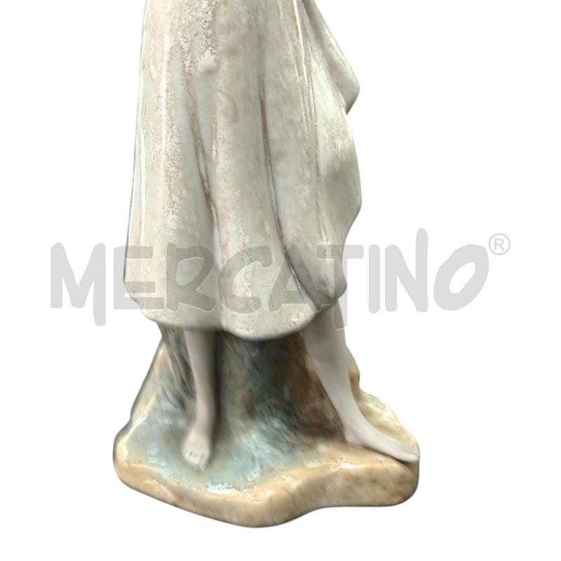 STATUA MIGUEL DONNA BEIGE MARRONE CESTA PESCE | Mercatino dell'Usato Napoli 4