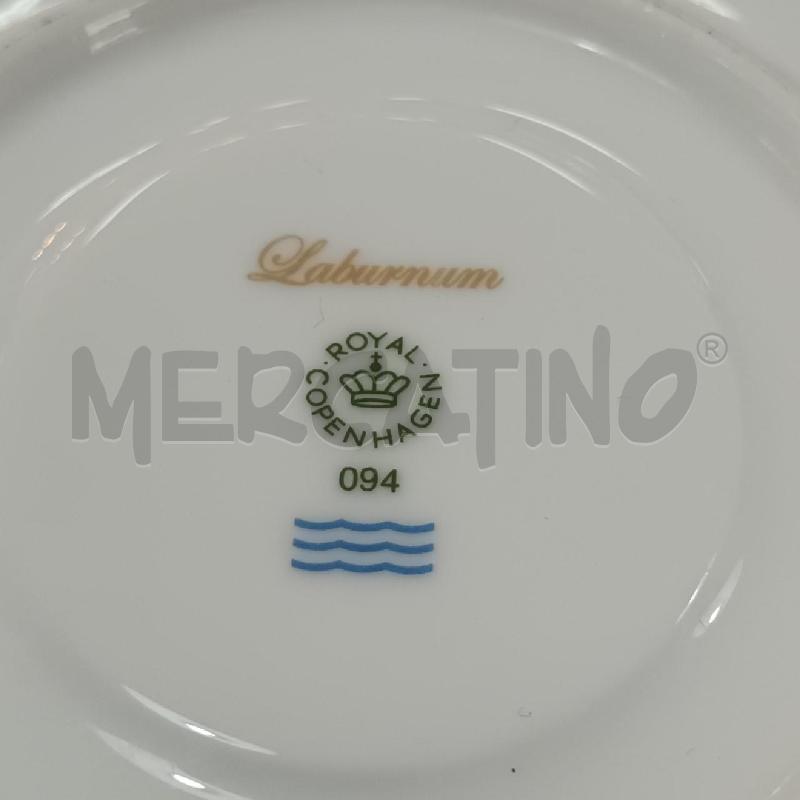 TAZZA ROYAL COPENHAGEN BIANCO FOGLIA MARRONE GIALLO+PIATTINO | Mercatino dell'Usato Napoli 5