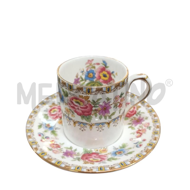 TAZZINE MALVERN BIANCHE A FIORI PZ.6+ PIATTINI | Mercatino dell'Usato Napoli 2