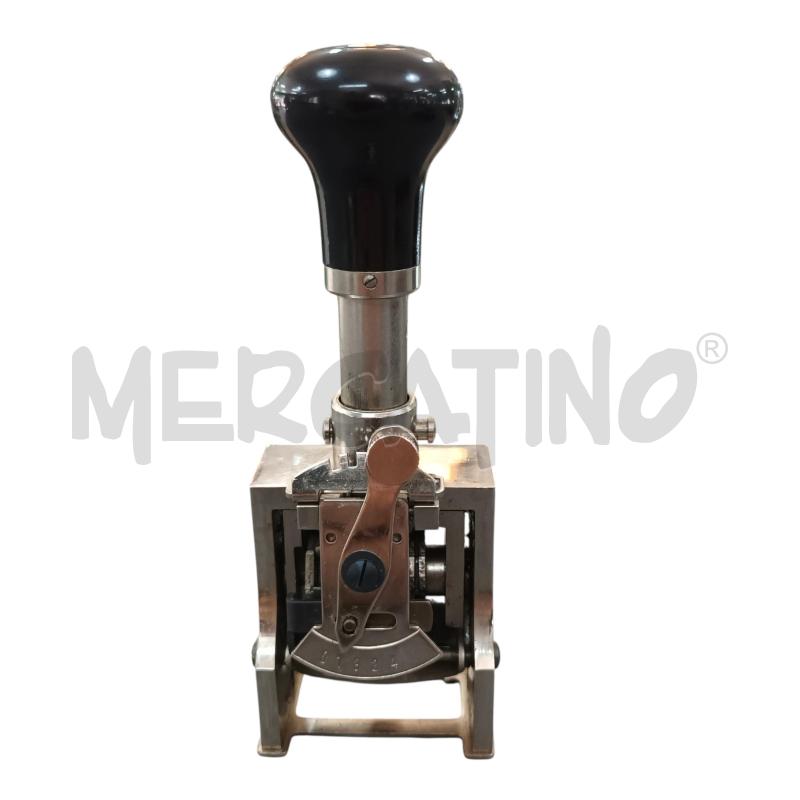 TIMBRO VECCHIO NUMERATORE 8 NUMERI | Mercatino dell'Usato Napoli 5