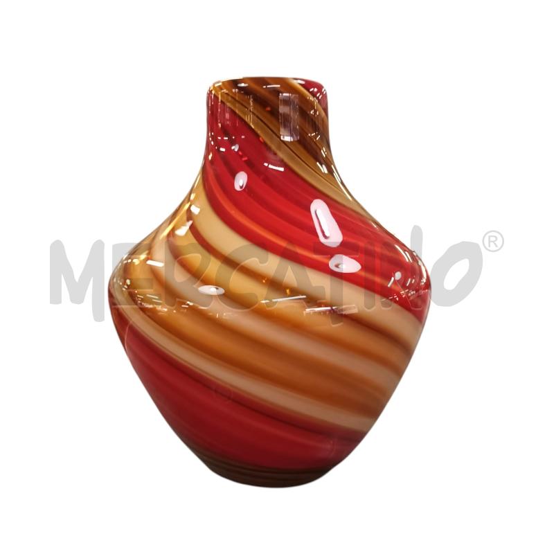 VASO FASCIA BEIGE ROSSA | Mercatino dell'Usato Napoli 1