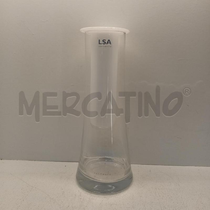 VASO LSA VETRO CILINDRO BIANCO | Mercatino dell'Usato Napoli 1