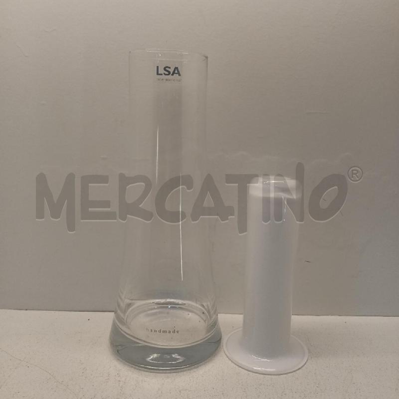 VASO LSA VETRO CILINDRO BIANCO | Mercatino dell'Usato Napoli 3
