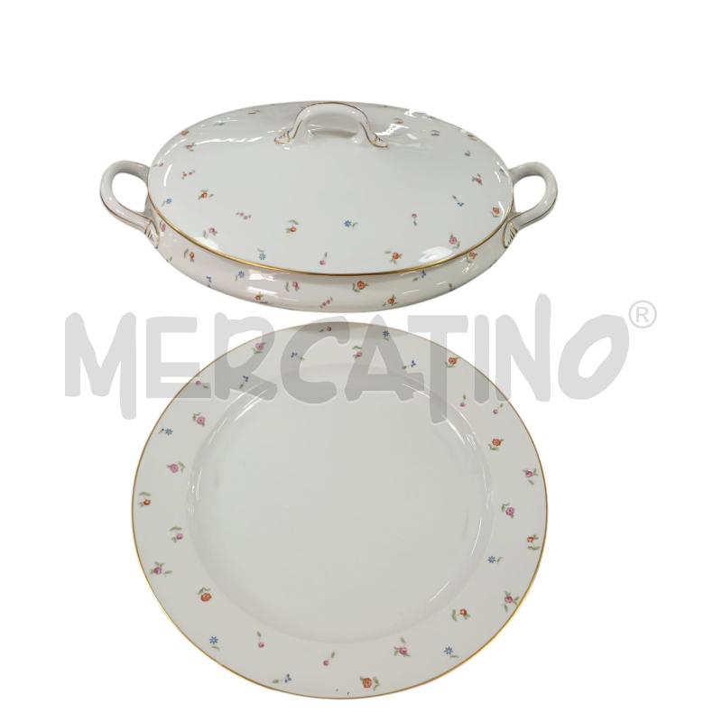 ZUPPIERA COPERCHIO RICHARD GINORI + PIATTO A FIORI COLORATI | Mercatino dell'Usato Napoli 3