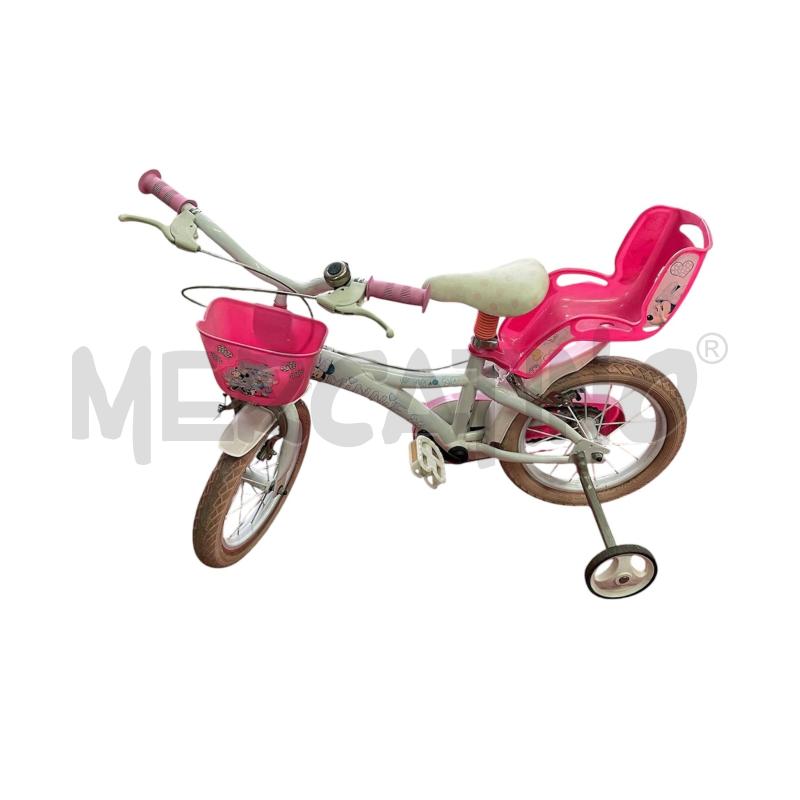 BICICLETTINA BAMBINA BIANCA MINNIE MISURA 14 | Mercatino dell'Usato Brusciano 1