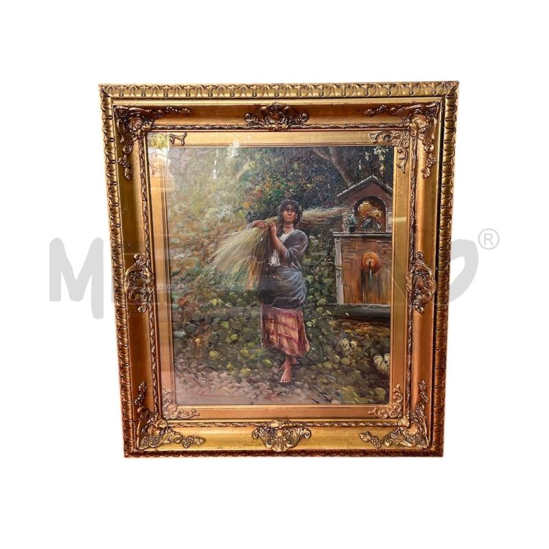 QUADRO CORNICE DORATA CM 75X86 | Mercatino dell'Usato Brusciano 1
