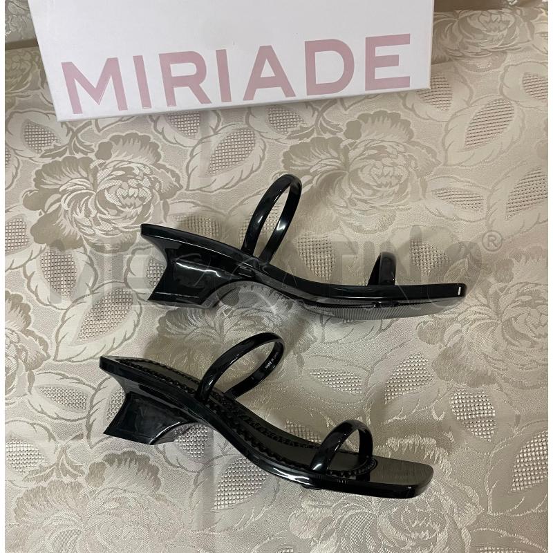 SANDALI DONNA NERI MIRIADE  | Mercatino dell'Usato Brusciano 5