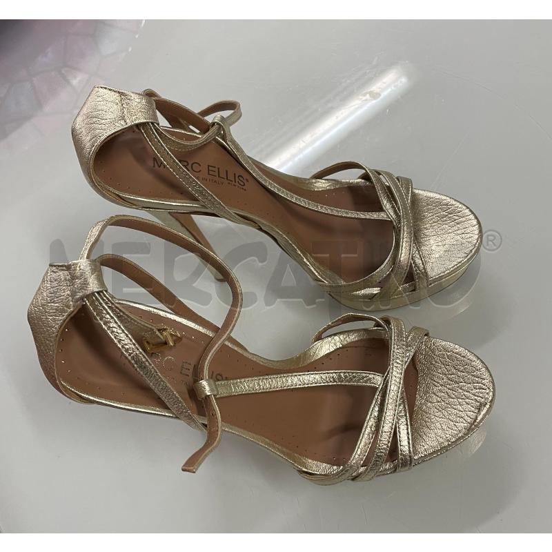 SCARPE TACCHI ORO MARC ELLIS  | Mercatino dell'Usato Brusciano 2
