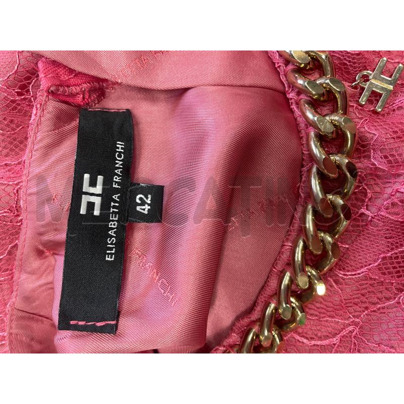 VESTITO DONNA ROSA MERLETTO ELISABETTA FRANCHI  | Mercatino dell'Usato Brusciano 3