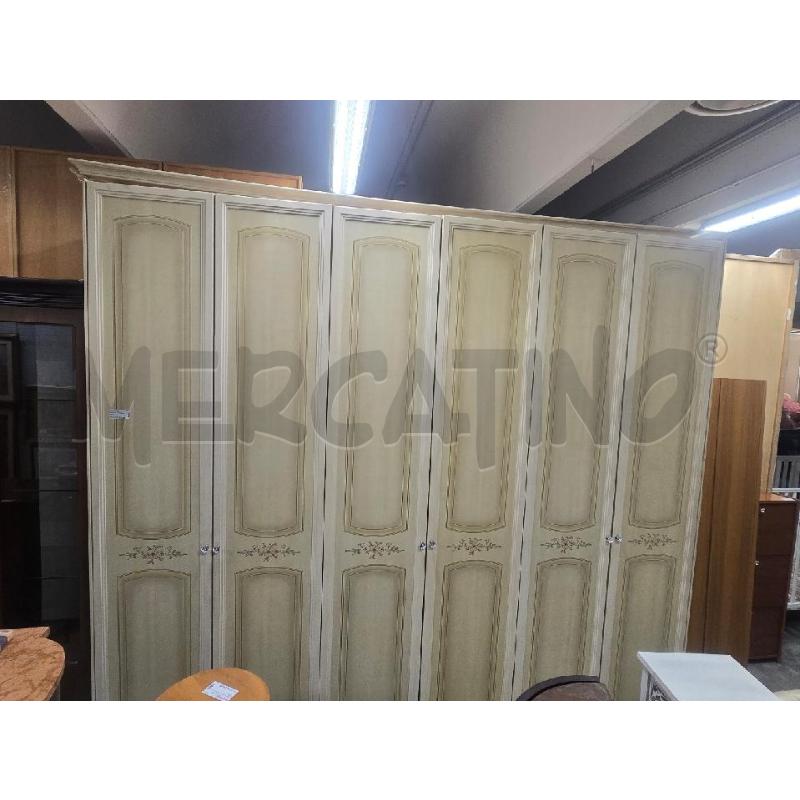 ARMADIO 6 ANTE BIANCO BEIGE | Mercatino dell'Usato Acerra 1