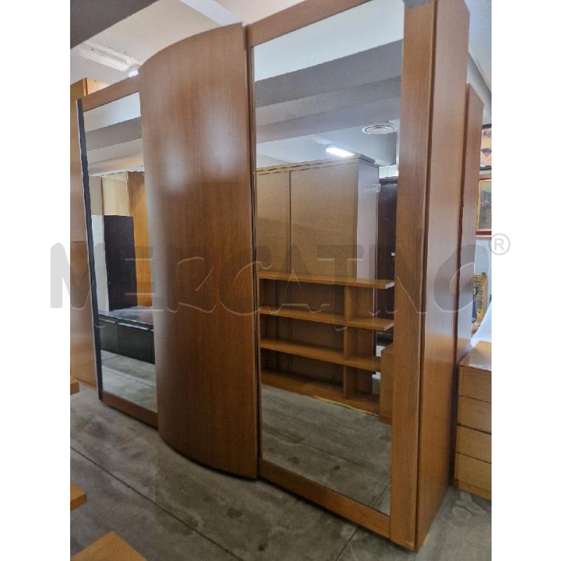 ARMADIO PORTE SCORREVOLI LEGNO SPECCHIO | Mercatino dell'Usato Acerra 1