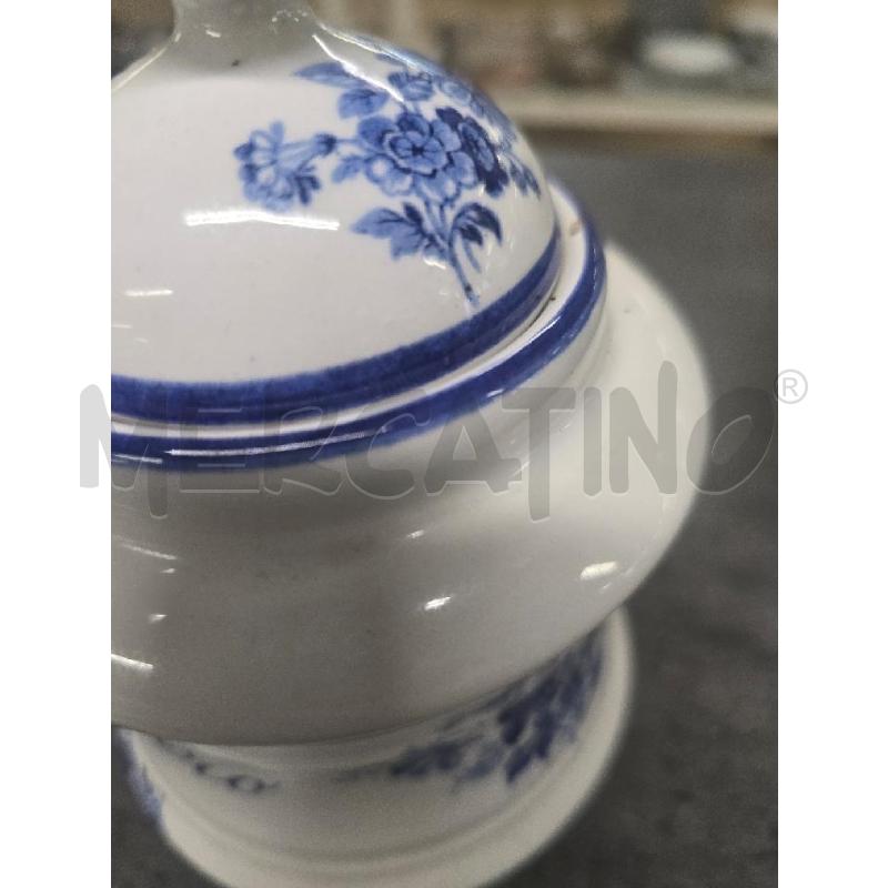 BARATTOLI PZ. 2 BIANCO DECORI FIORI BLU | Mercatino dell'Usato Acerra 2