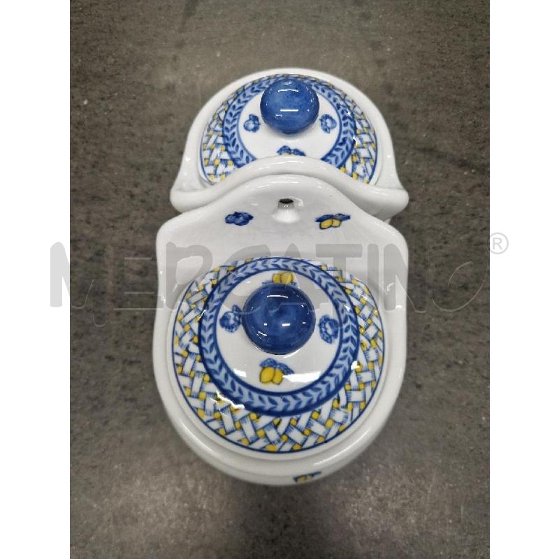 BARATTOLI PZ2 DECORO BLU GIALLO LIMONI | Mercatino dell'Usato Acerra 2