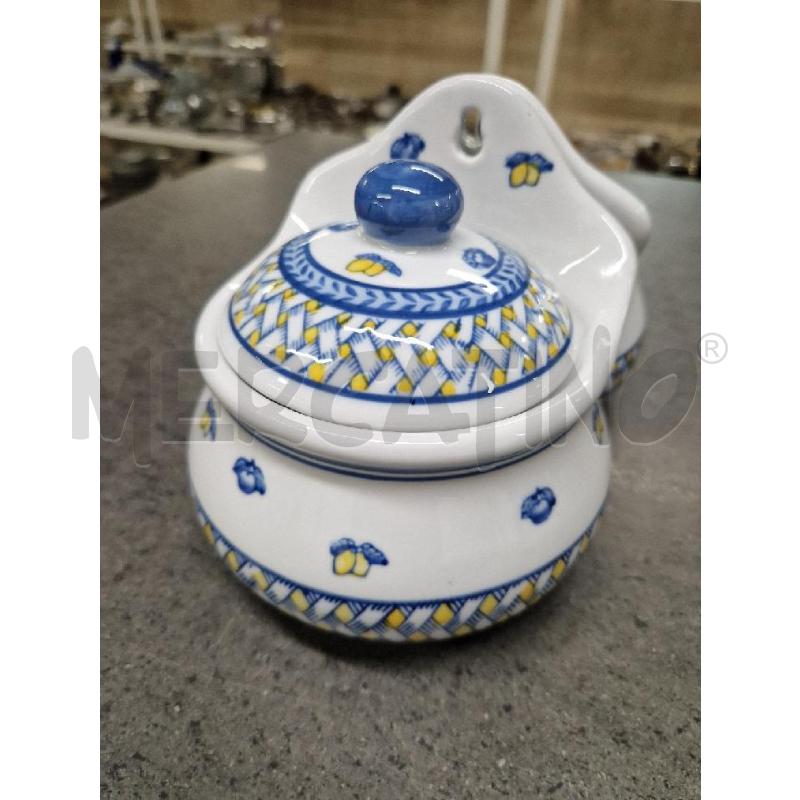 BARATTOLI PZ2 DECORO BLU GIALLO LIMONI | Mercatino dell'Usato Acerra 3