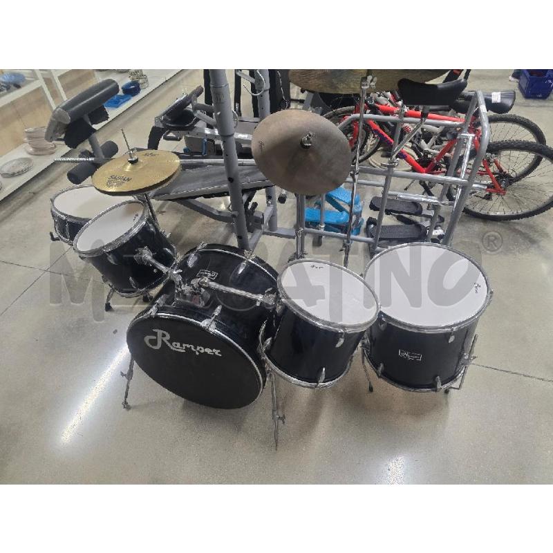 BATTERIA RAMPER+PIATTO UFIP 20 POLLICI+PITTO SABIAN 14  | Mercatino dell'Usato Acerra 1