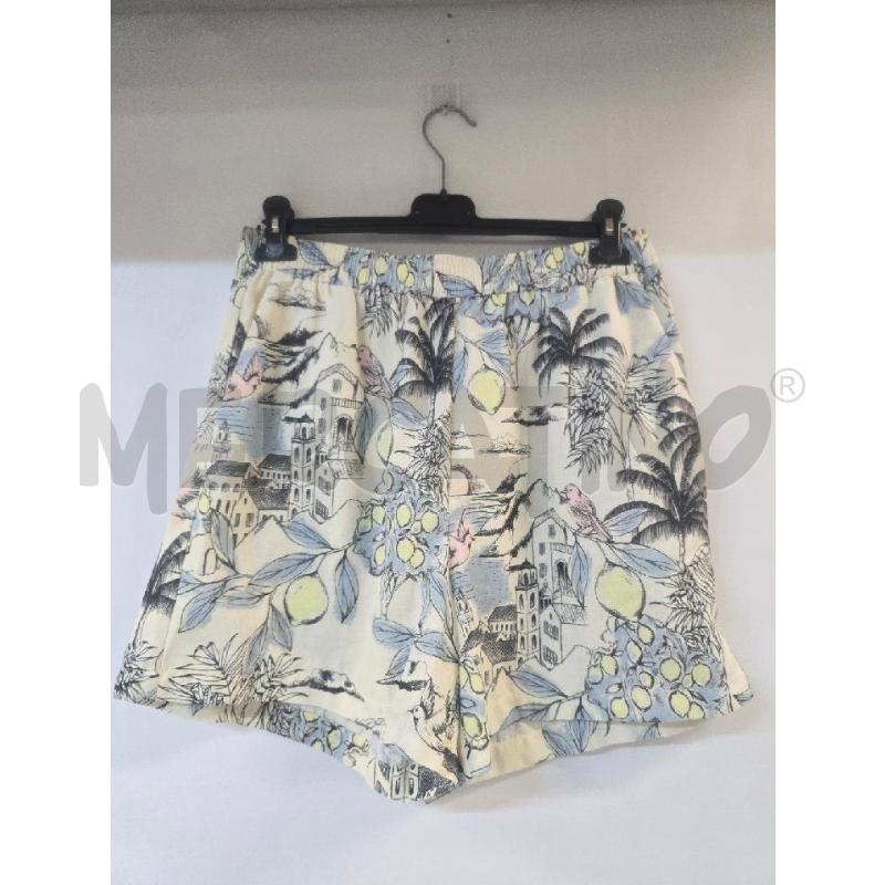 BERMUDA DONNA VERO MODA BEIGE DISEGNI PALME CASA | Mercatino dell'Usato Acerra 1