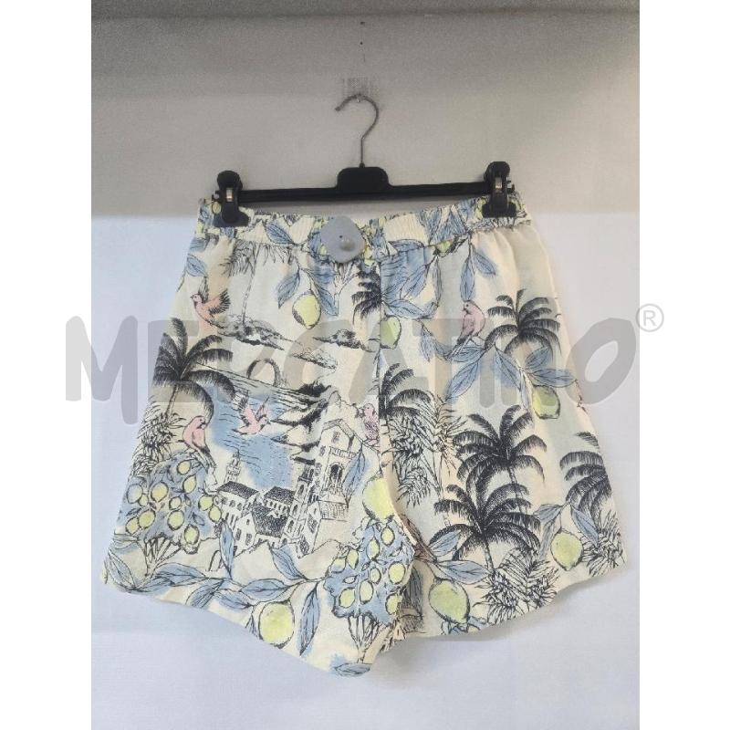 BERMUDA DONNA VERO MODA BEIGE DISEGNI PALME CASA | Mercatino dell'Usato Acerra 2