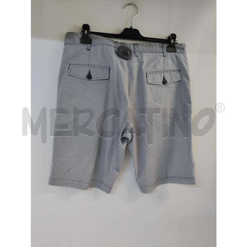 BERMUDA UOMO POLO BIANCO BLU RIGATO | Mercatino dell'Usato Acerra 2