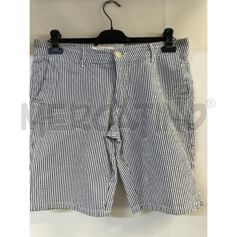 BERMUDA UOMO SARTORIA ITALIANA BIANCO BLU | Mercatino dell'Usato Acerra 1