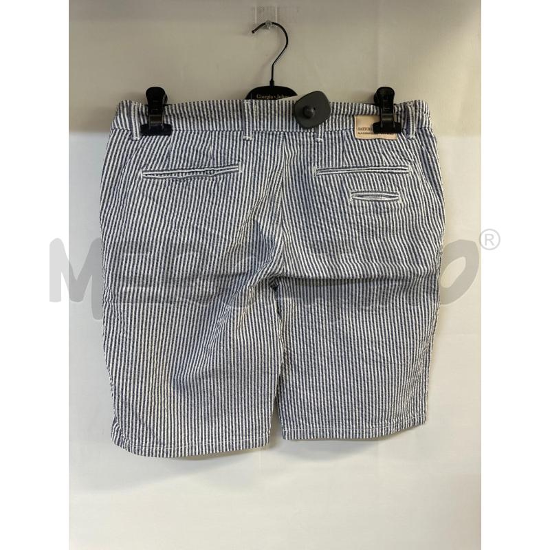 BERMUDA UOMO SARTORIA ITALIANA BIANCO BLU | Mercatino dell'Usato Acerra 2
