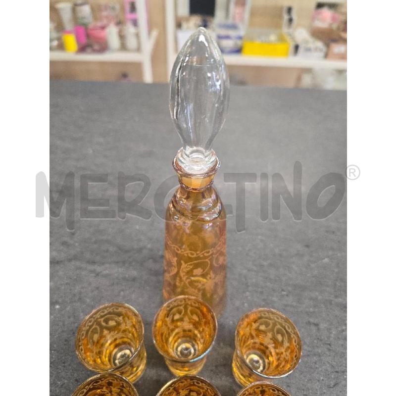 BICCHIERINI PZ. 6+BOTT ARANCIONI DECORO | Mercatino dell'Usato Acerra 2