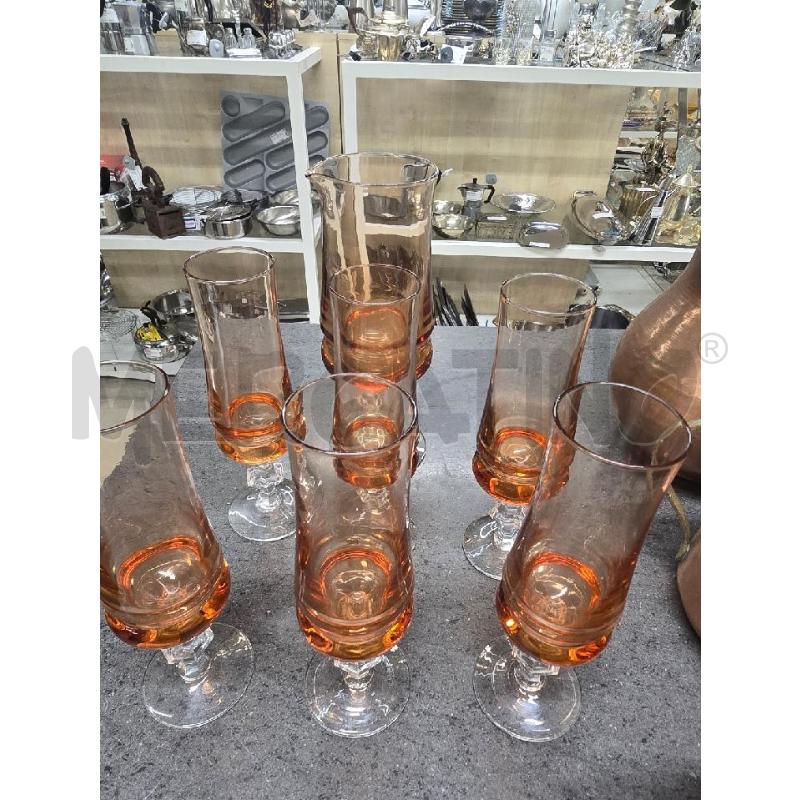 BICCHIERI PZ. 6+BICCHERE GRANDE ROSSO BASE TONDA | Mercatino dell'Usato Acerra 1
