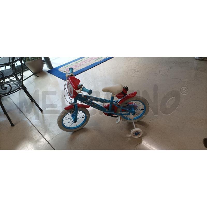 BICICLETTINA BAMBINO I PUFFI CELESTE | Mercatino dell'Usato Acerra 1