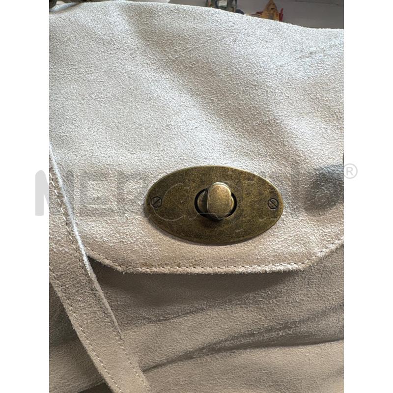 BORSA DONNA BEIGE VERA PELLE | Mercatino dell'Usato Acerra 2