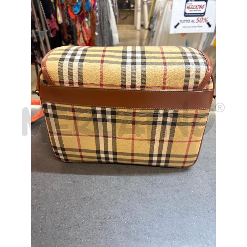 BORSA DONNA BELLOCCIE QUADRI BEIGE MARRONE | Mercatino dell'Usato Acerra 3