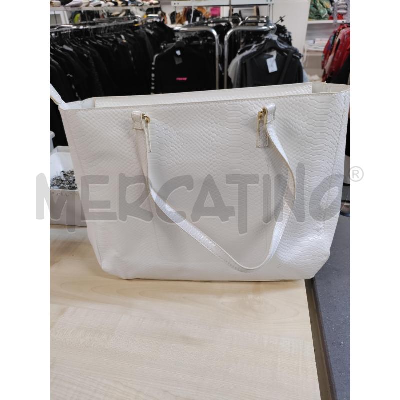BORSA DONNA BIANCA GRANDE CARPISA | Mercatino dell'Usato Acerra 1
