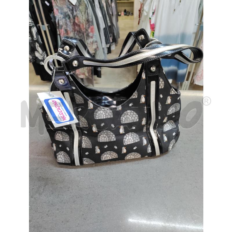 BORSA DONNA BRACCIALINI NERO PINGUINI | Mercatino dell'Usato Acerra 1