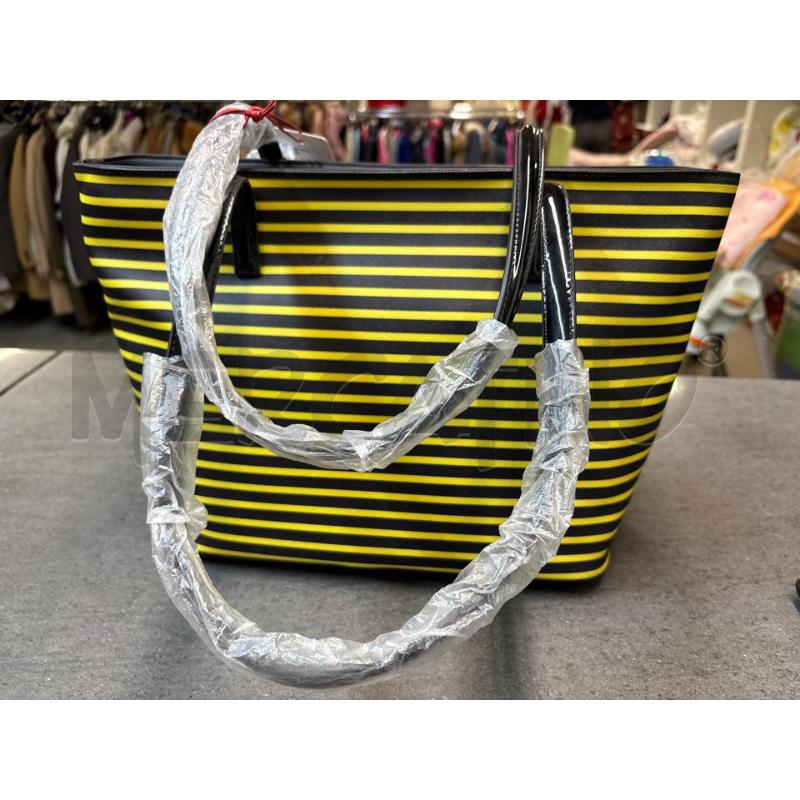 BORSA DONNA BRACCIALINI RIGHE GIALLO NERO | Mercatino dell'Usato Acerra 2