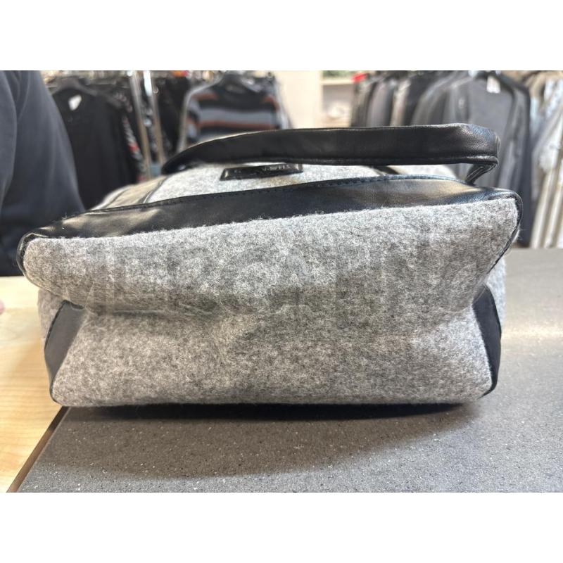 BORSA DONNA CAMOMILLA GRIGIO NERO STOFFA | Mercatino dell'Usato Acerra 3