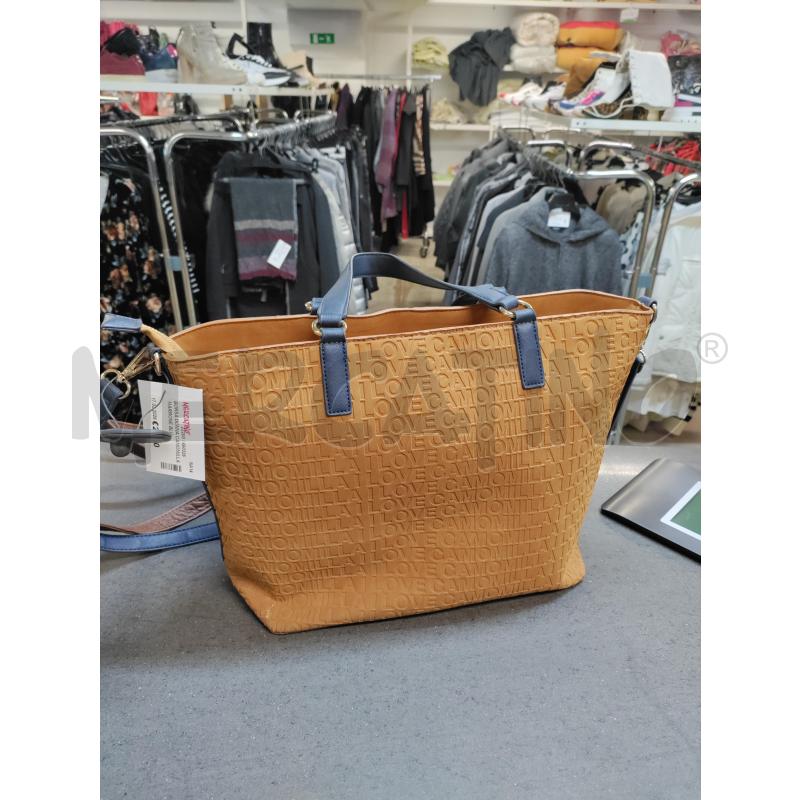 BORSA DONNA CAMOMILLA MARRONE BLU | Mercatino dell'Usato Acerra 1