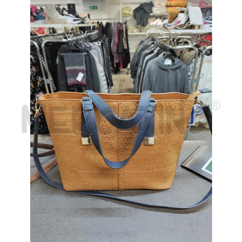 BORSA DONNA CAMOMILLA MARRONE BLU | Mercatino dell'Usato Acerra 2