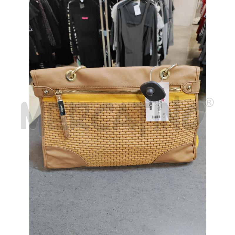 BORSA DONNA CARPISA MARRONE GIALLO | Mercatino dell'Usato Acerra 1