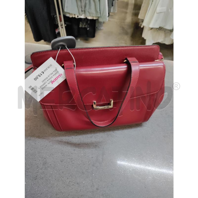 BORSA DONNA CARPISA VERA PELLE ROSSO | Mercatino dell'Usato Acerra 1
