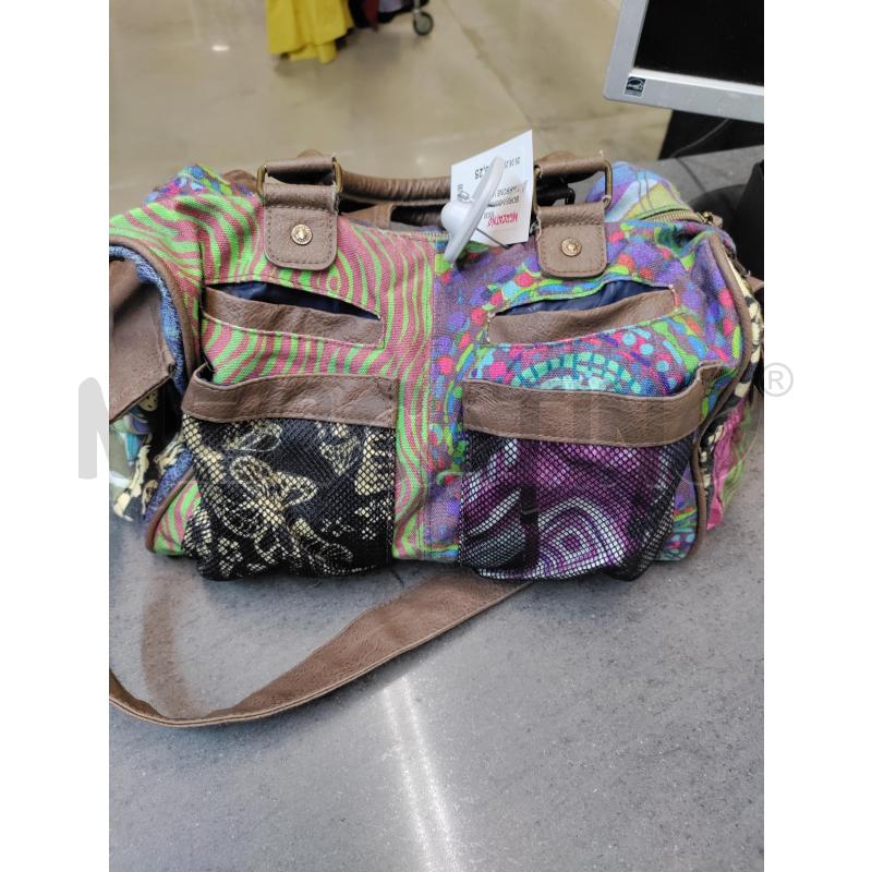 BORSA DONNA DESIGUAL MARRONE VIOLA | Mercatino dell'Usato Acerra 2