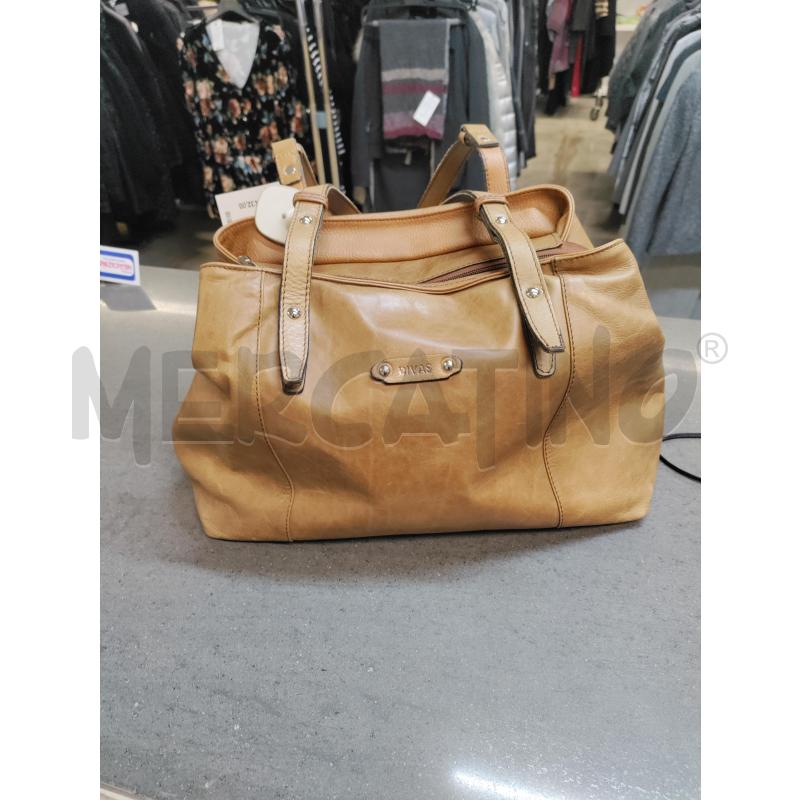 BORSA DONNA DIVAS VERA PELLE MARRONE | Mercatino dell'Usato Acerra 1