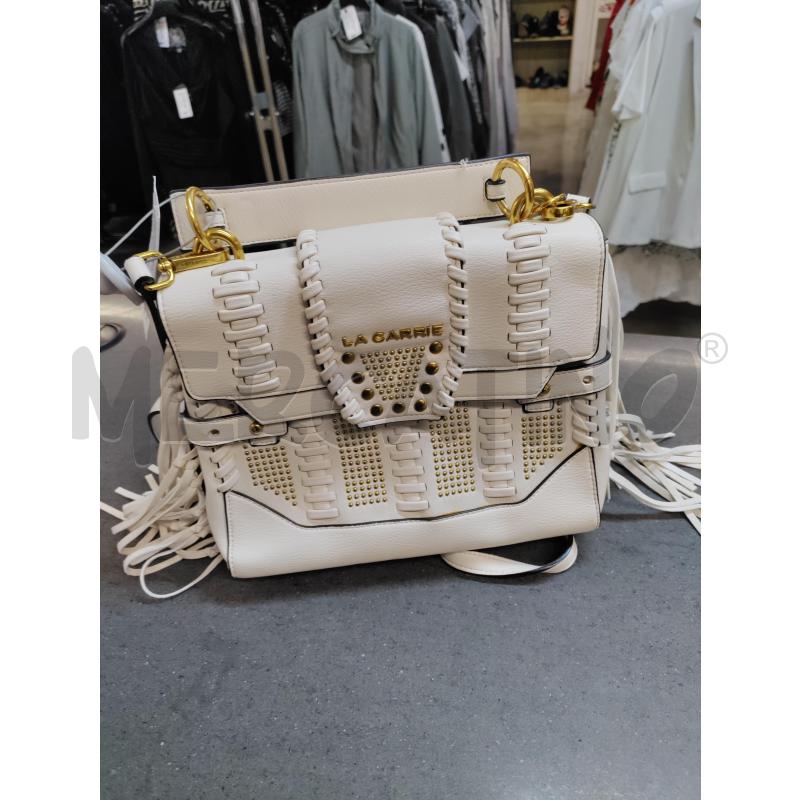 BORSA DONNA LE CARRIE BEIGE BORCHIE DORATE | Mercatino dell'Usato Acerra 1
