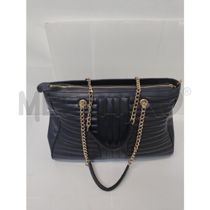 BORSA DONNA LOVE MOSCHINO BLU MANICI DORATI | Mercatino dell'Usato Acerra 3