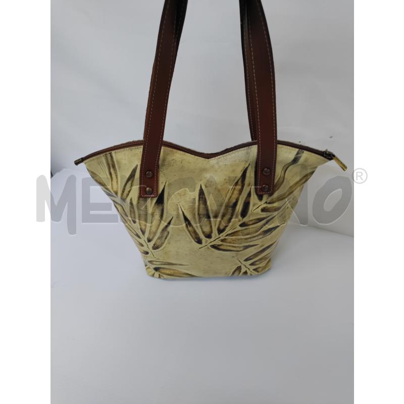 BORSA DONNA LUCA TALARICO BEIGE MARRONE | Mercatino dell'Usato Acerra 2