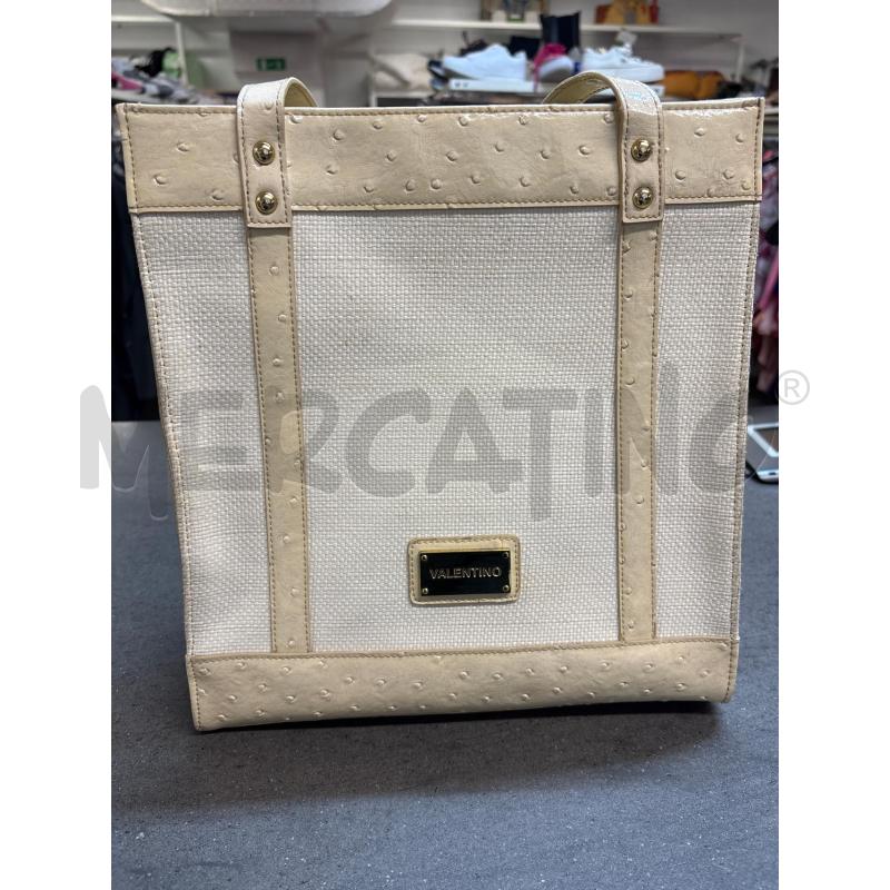 BORSA DONNA MARIO VALENTINO BEIGE | Mercatino dell'Usato Acerra 1