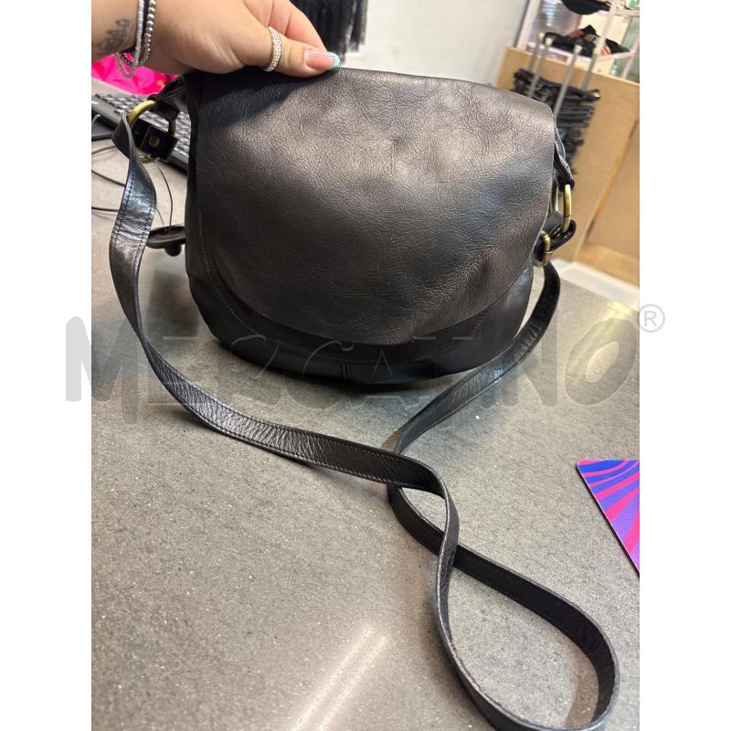 BORSA DONNA NERO VERA PELLE SACCA | Mercatino dell'Usato Acerra 1