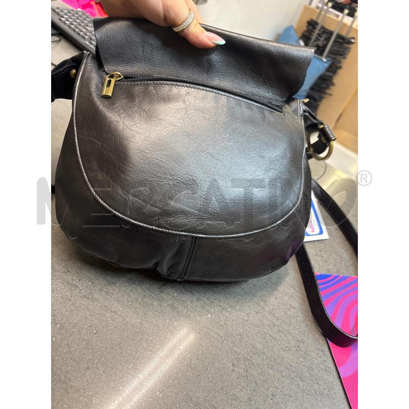 BORSA DONNA NERO VERA PELLE SACCA | Mercatino dell'Usato Acerra 2